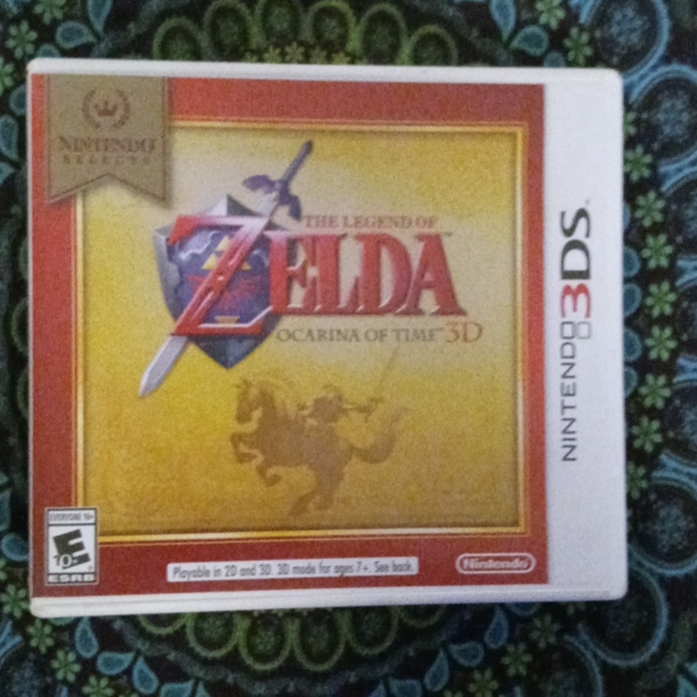 Zelda Ocarina of Time 3DS with case